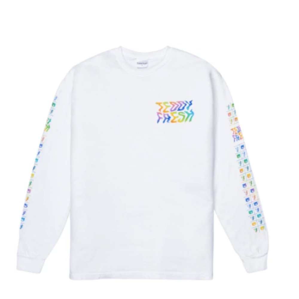 TEDDY FRESH Acid Trip Long Sleeve T-Shirt (White)